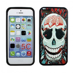 iPhone 5C Gummy Design Case (Skull)